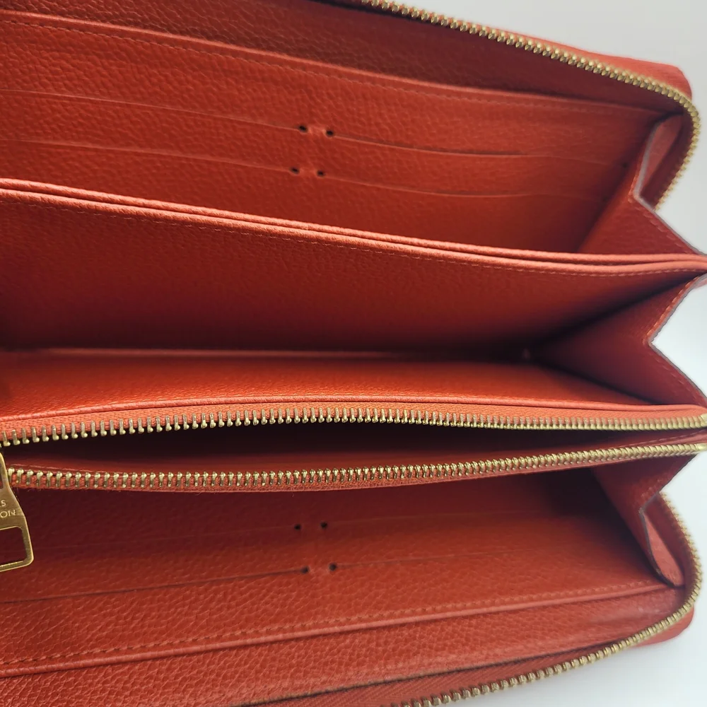Louis Vuitton Portofeuil Clemence Red Wallet